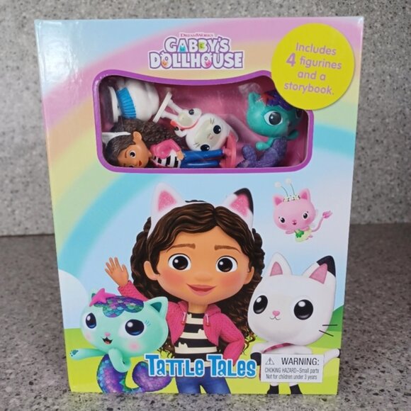 Gabby's Dollhouse Book and Doll Figurines Set Tattle Tale Activity Bundle - Picture 2 of 8